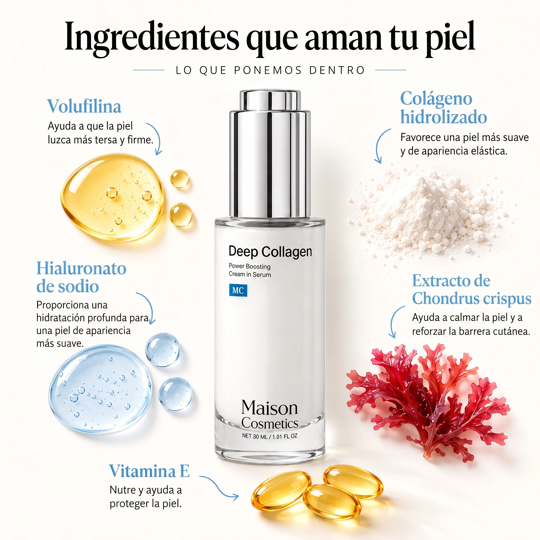 VoluFine | Sérum de Colágeno Coreano - para Piel Madura
